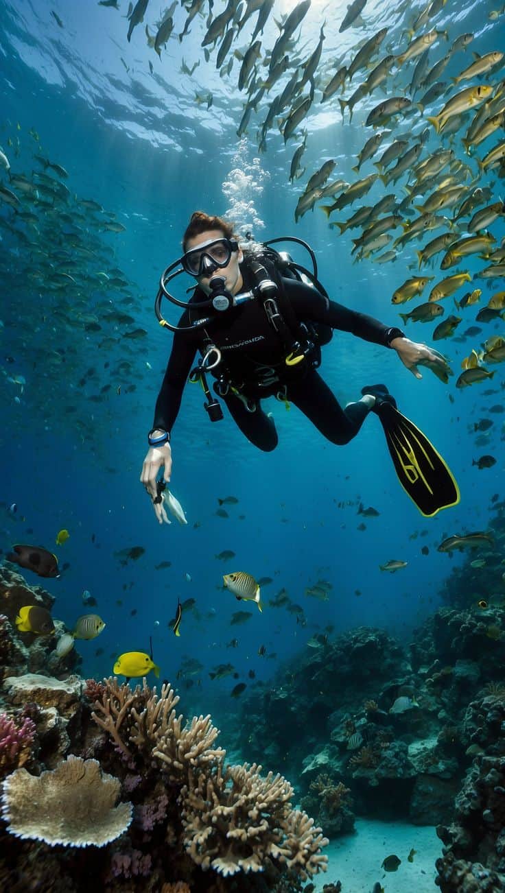 Scuba diving in Sri Lanka – explore coral reefs, tropical fish, and crystal-clear underwater beauty with the best diving tour experience.