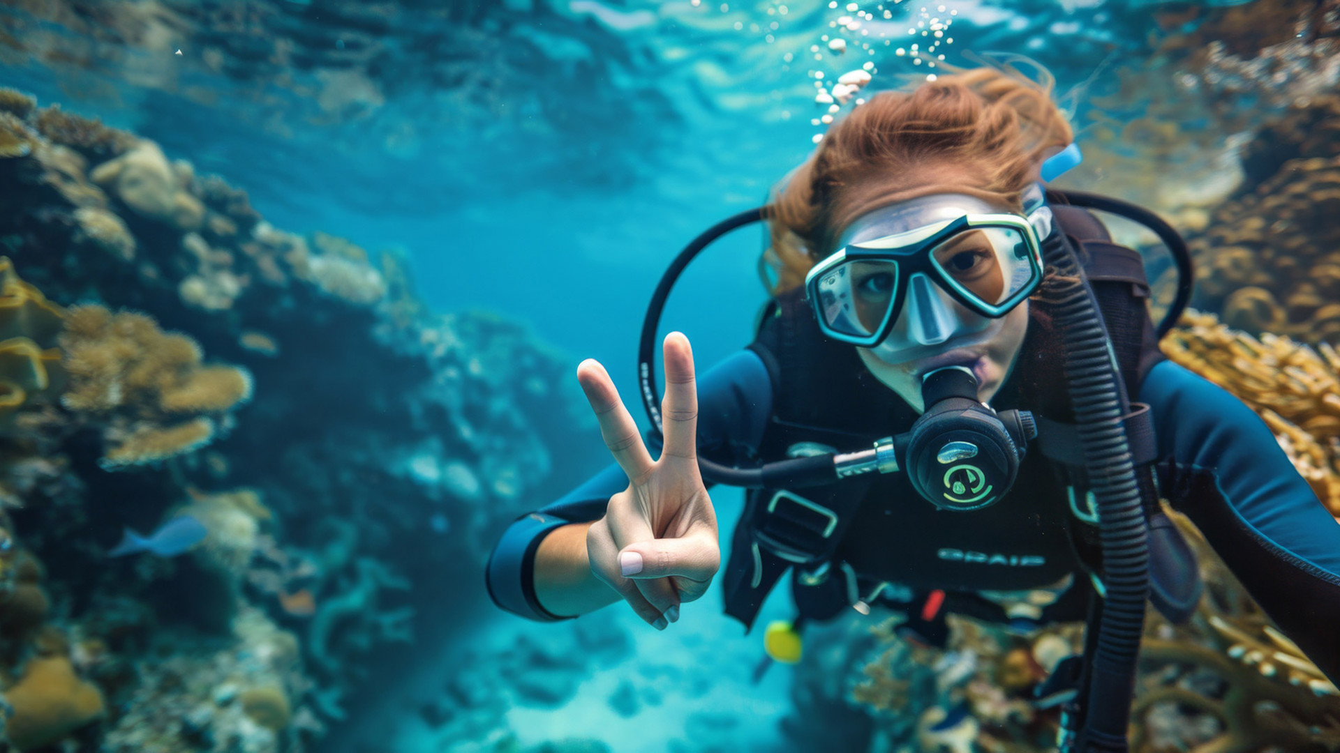 A group of tourists snorkeling in Sri Lanka’s coral reef, exploring vibrant marine life and crystal-clear waters